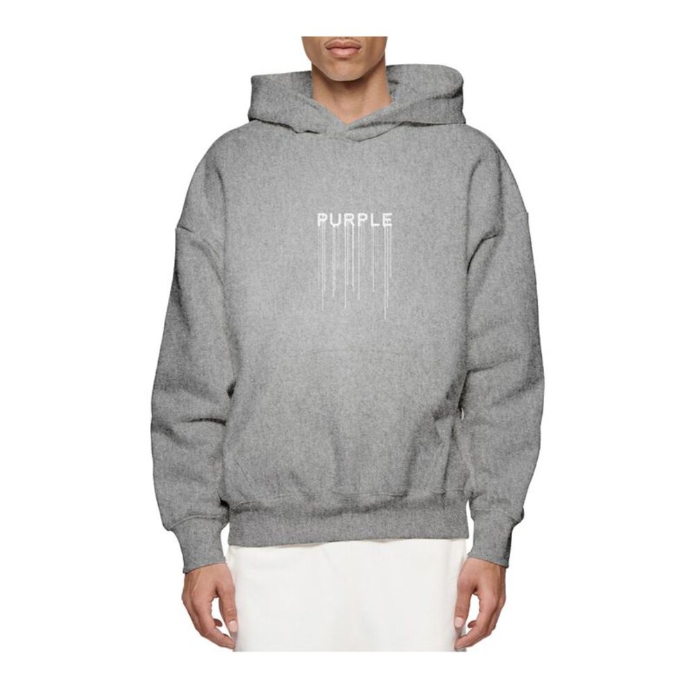 Purple Brand Hoodie HWT Fleece PO Mens Grey P401